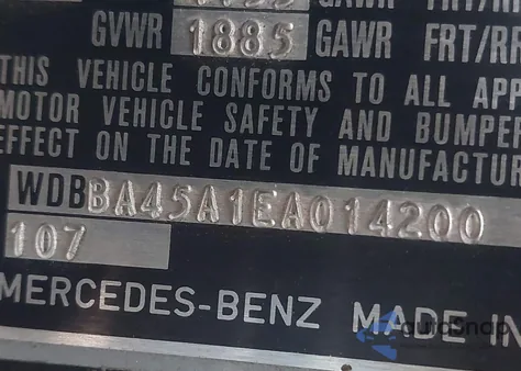 1984 Mercedes-Benz 380 Sl z USA, uszkodzony, nr VIN WDBBA45A1EA014200